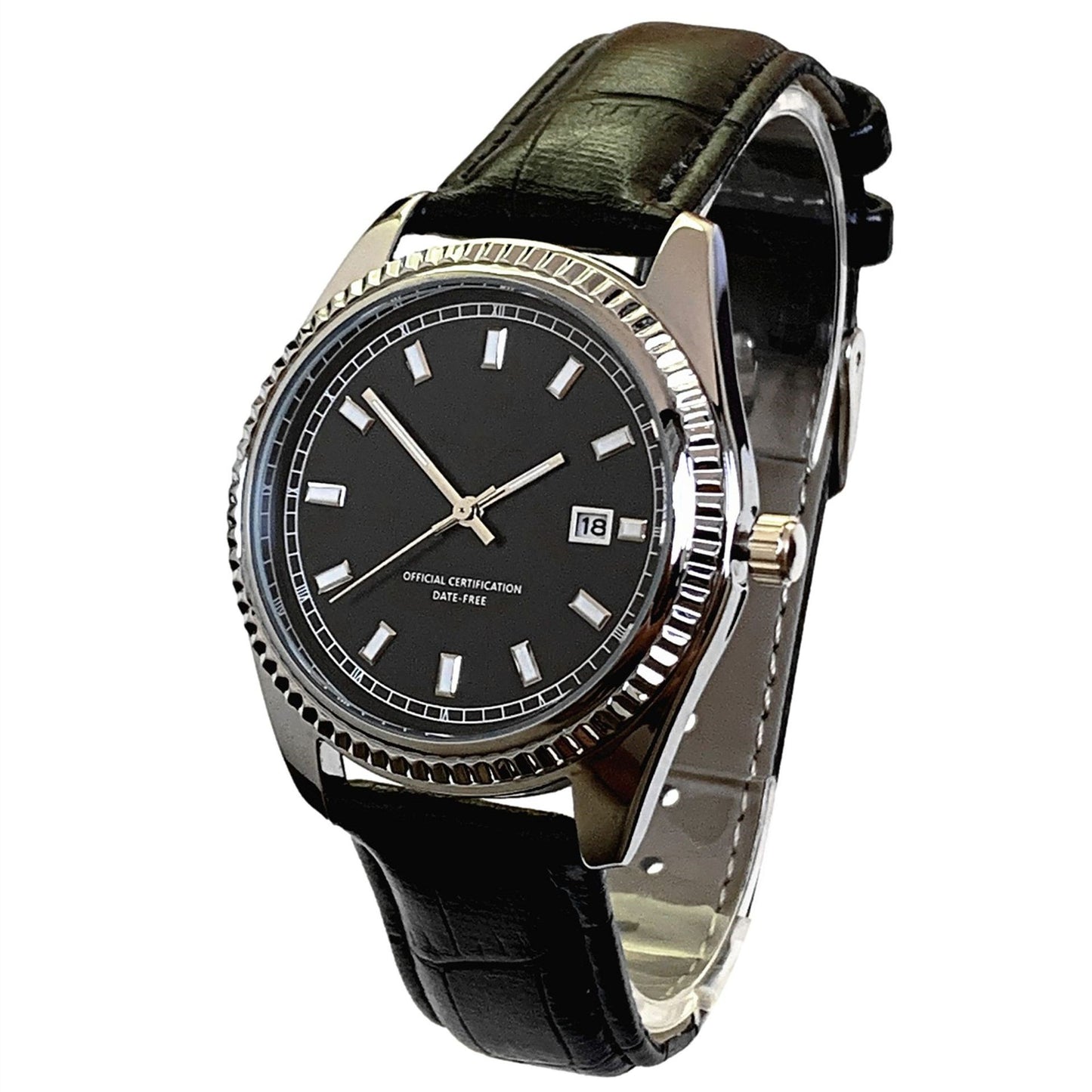 Classic Leather Strap Men’s Watch