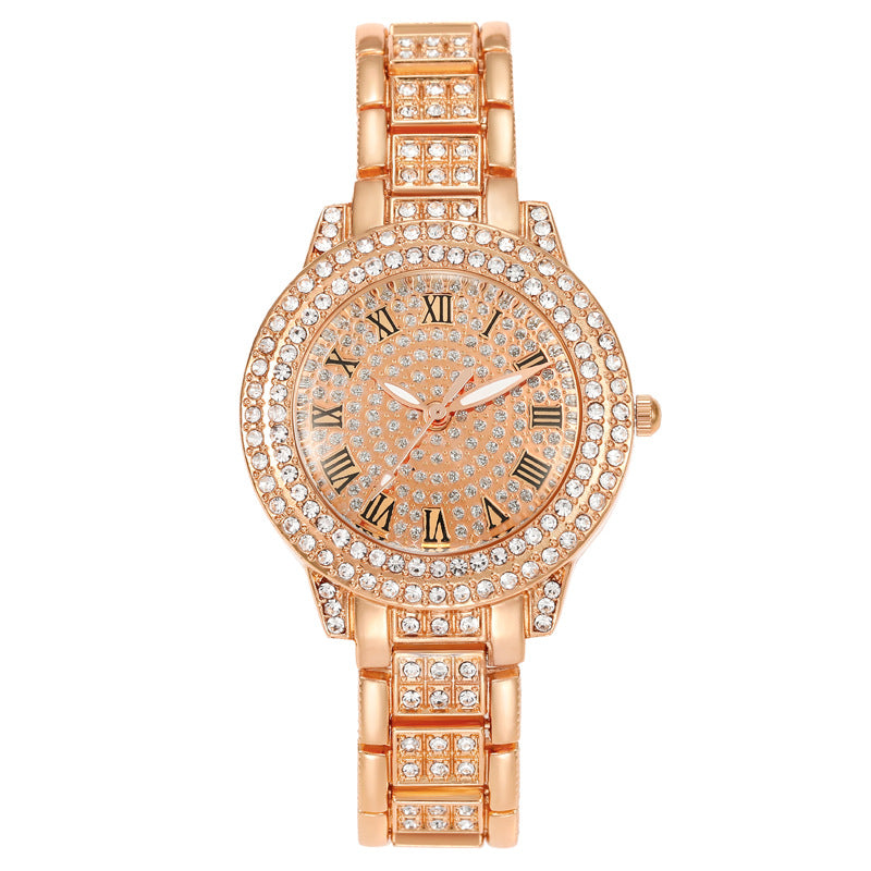 Starry Rhinestone Roman Watch
