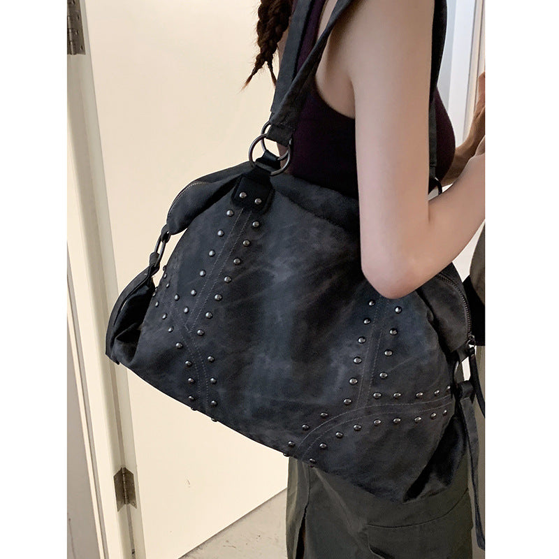 Vintage Studded Tote Bag