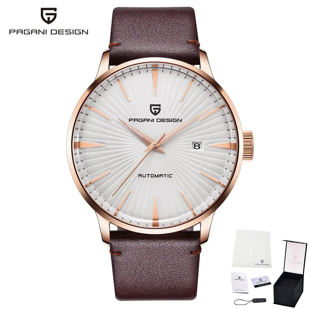PAGANI DESIGN Classic Style Men's Mechanical Watch Seagull Movement Automatic Waterproof Business StainlessSteel Watches for Man