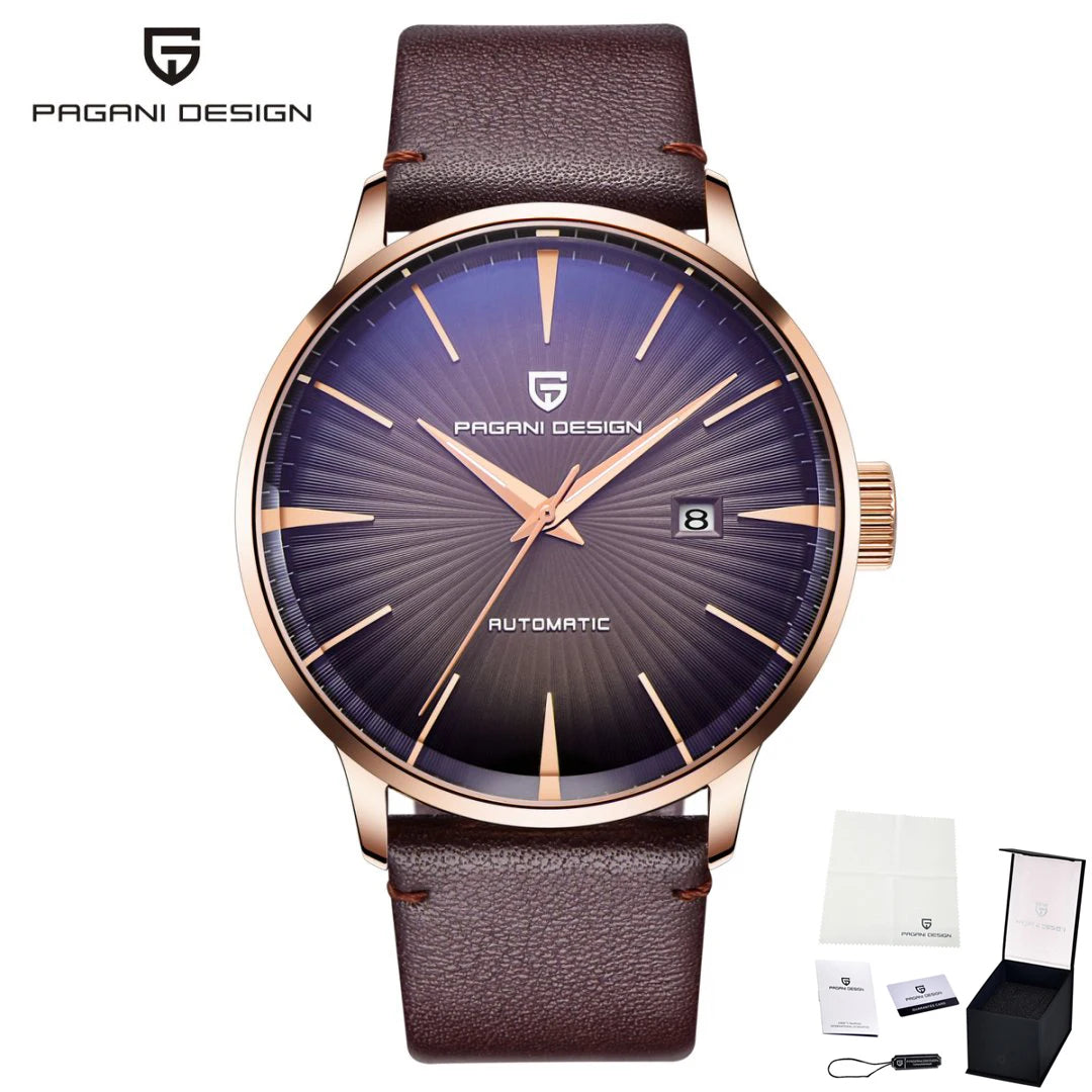 PAGANI DESIGN Classic Style Men's Mechanical Watch Seagull Movement Automatic Waterproof Business StainlessSteel Watches for Man