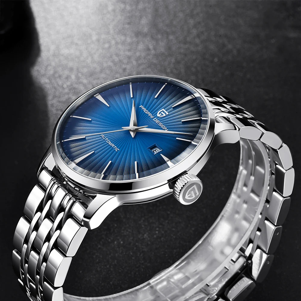 PAGANI DESIGN Classic Style Men's Mechanical Watch Seagull Movement Automatic Waterproof Business StainlessSteel Watches for Man