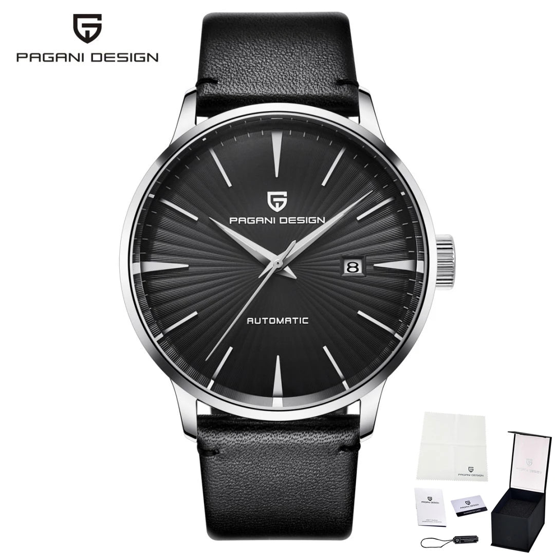 PAGANI DESIGN Classic Style Men's Mechanical Watch Seagull Movement Automatic Waterproof Business StainlessSteel Watches for Man