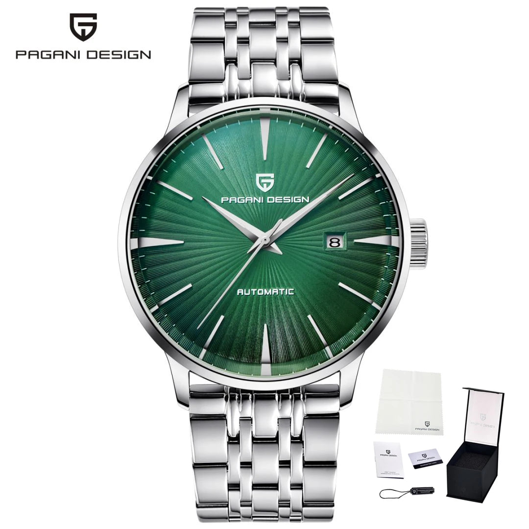 PAGANI DESIGN Classic Style Men's Mechanical Watch Seagull Movement Automatic Waterproof Business StainlessSteel Watches for Man