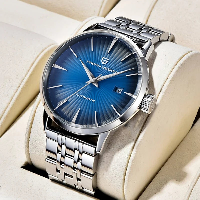 PAGANI DESIGN Classic Style Men's Mechanical Watch Seagull Movement Automatic Waterproof Business StainlessSteel Watches for Man