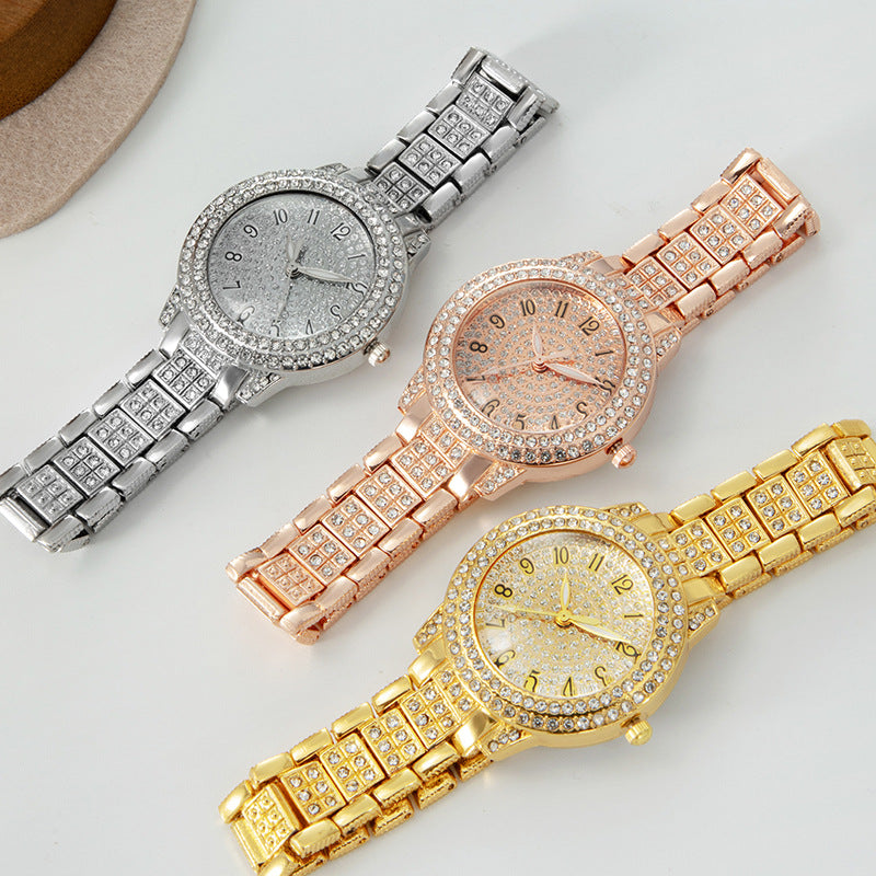Starry Rhinestone Roman Watch