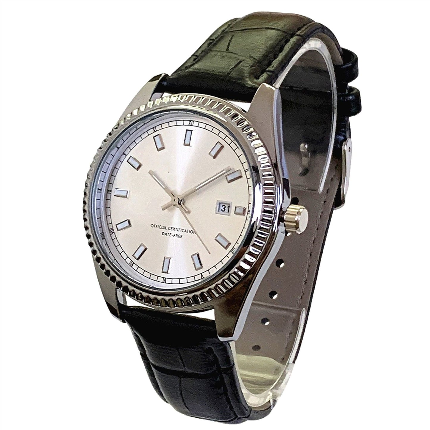 Classic Leather Strap Men’s Watch